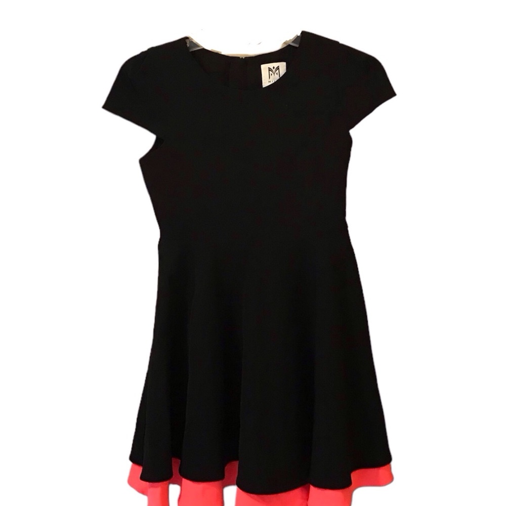 Milly Minis Girls Size 12 Black and Pink Special Occasion Dress